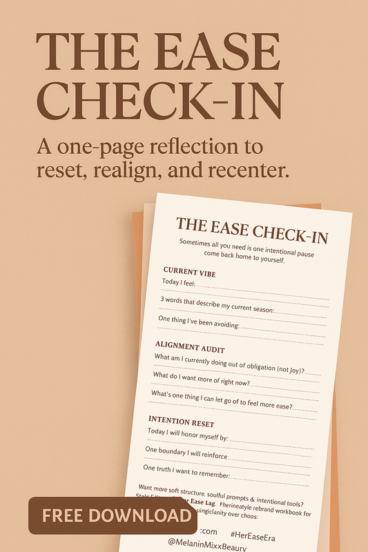 The Ease Check-In – Free Guided Self-Reflection Page for Women Reclaiming Peace & Clarity